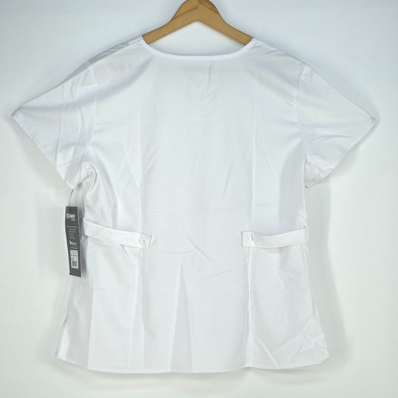 Greys Anatomy 3 Pocket Mock Wrap Scrub Top Womens XL Medical Nursing Technician - Picture 6 of 15